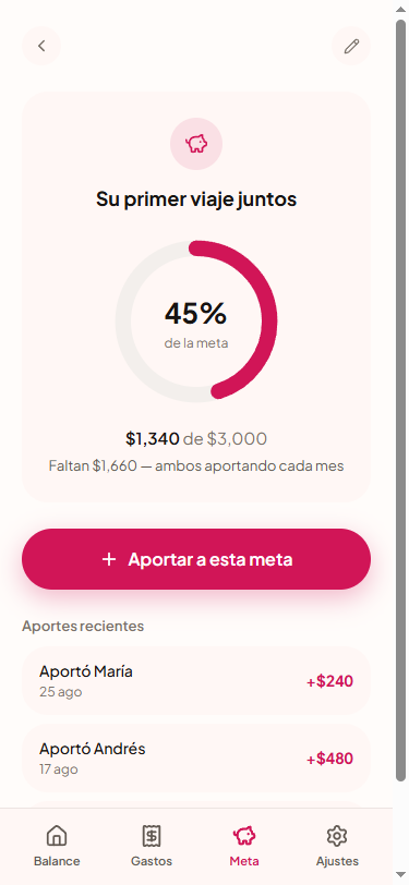Meta de ahorro